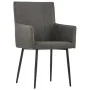 Sillas de comedor con reposabrazos 2 uds tela gris topo by , dining chairs - Ref: Foro24-282068, Price: 188,86 €, Discount: %