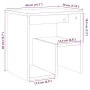 Mesita de noche madera de ingeniería envejecida 40x30x40 cm von , Nachttische - Ref: Foro24-856526, Preis: 30,04 €, Rabatt: %