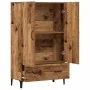Aparador de madera de ingeniería madera vieja 70x31x115 cm by , Sideboards - Ref: Foro24-856924, Price: 109,95 €, Discount: %