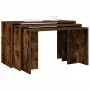 Mesas apilables 3 pzas madera contrachapada roble ahumado by , Side tables - Ref: Foro24-858537, Price: 59,48 €, Discount: %