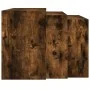Mesas apilables 3 pzas madera contrachapada roble ahumado by , Side tables - Ref: Foro24-858537, Price: 59,48 €, Discount: %