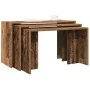Mesas apilables 3 uds madera de ingeniería envejecida von , Seitentische - Ref: Foro24-858540, Preis: 60,16 €, Rabatt: %