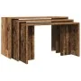 Mesas apilables 3 uds madera de ingeniería envejecida von , Seitentische - Ref: Foro24-858540, Preis: 60,16 €, Rabatt: %