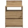Mesillas de noche 2 uds con 2 cajones roble artesano 40x33x60cm by , Nightstands - Ref: Foro24-858577, Price: 91,83 €, Discou...