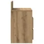 Mesillas de noche 2 uds con 2 cajones roble artesano 40x33x60cm by , Nightstands - Ref: Foro24-858577, Price: 91,83 €, Discou...