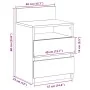 Mesillas de noche 2 uds con 2 cajones madera vieja 40x33x60 cm by , Nightstands - Ref: Foro24-858575, Price: 82,44 €, Discoun...