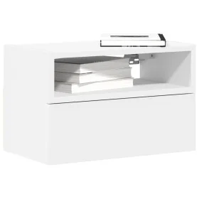 Mesita de noche de pared blanco 45x26x28,5 cm von , Nachttische - Ref: Foro24-858596, Preis: 41,94 €, Rabatt: %