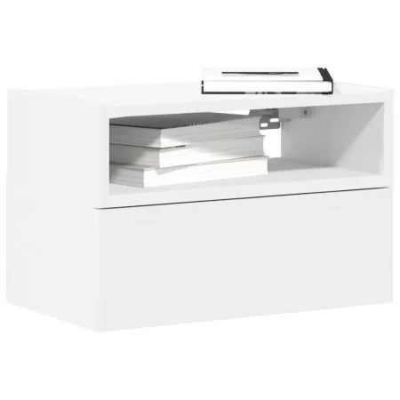 Mesita de noche de pared blanco 45x26x28,5 cm de , Mesitas de noche - Ref: Foro24-858596, Precio: 42,27 €, Descuento: %