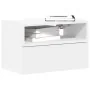 Mesita de noche de pared blanco 45x26x28,5 cm de , Mesitas de noche - Ref: Foro24-858596, Precio: 42,27 €, Descuento: %