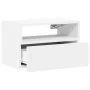 Mesita de noche de pared blanco 45x26x28,5 cm de , Mesitas de noche - Ref: Foro24-858596, Precio: 42,27 €, Descuento: %