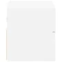 Mesita de noche de pared blanco 45x26x28,5 cm de , Mesitas de noche - Ref: Foro24-858596, Precio: 42,27 €, Descuento: %