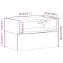 Mesita de noche de pared blanco 45x26x28,5 cm de , Mesitas de noche - Ref: Foro24-858596, Precio: 42,27 €, Descuento: %