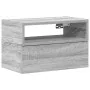 Mesita de noche de pared color gris sonoma 45x26x28,5 cm by , Nightstands - Ref: Foro24-858606, Price: 38,26 €, Discount: %