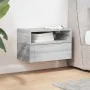 Mesita de noche de pared color gris sonoma 45x26x28,5 cm by , Nightstands - Ref: Foro24-858606, Price: 38,26 €, Discount: %