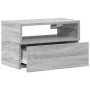 Mesita de noche de pared color gris sonoma 45x26x28,5 cm by , Nightstands - Ref: Foro24-858606, Price: 38,26 €, Discount: %