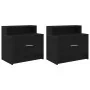 Mesillas de noche con cajón 2 uds roble negro 51x31x47 cm von , Nachttische - Ref: Foro24-858671, Preis: 72,29 €, Rabatt: %