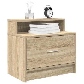 Mesillas de noche con cajón 2 uds roble Sonoma 51x31x47 cm by , Nightstands - Ref: Foro24-858673, Price: 69,03 €, Discount: %