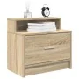 Mesillas de noche con cajón 2 uds roble Sonoma 51x31x47 cm de , Mesitas de noche - Ref: Foro24-858673, Precio: 68,78 €, Descu...