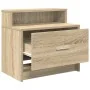Mesillas de noche con cajón 2 uds roble Sonoma 51x31x47 cm de , Mesitas de noche - Ref: Foro24-858673, Precio: 68,78 €, Descu...