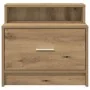 Mesilla de noche con cajón roble artesanal 51x31x47 cm de , Mesitas de noche - Ref: Foro24-858684, Precio: 44,06 €, Descuento: %