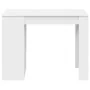 Escritorio con cajón y estante madera contrachapada blanco de , Mesas de cocina y de comedor - Ref: Foro24-858686, Precio: 95...