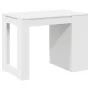 Escritorio con cajón y estante madera contrachapada blanco de , Mesas de cocina y de comedor - Ref: Foro24-858686, Precio: 95...