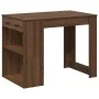 Escritorio con cajón estante madera contrachapada marrón roble by , Kitchen and dining tables - Ref: Foro24-858692, Price: 97...