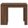 Escritorio con cajón estante madera contrachapada marrón roble by , Kitchen and dining tables - Ref: Foro24-858692, Price: 97...