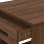 Escritorio con cajón estante madera contrachapada marrón roble by , Kitchen and dining tables - Ref: Foro24-858692, Price: 97...