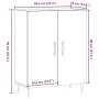 Aparador de madera de ingeniería roble artisan 69,5x34x90 cm de , Aparadores - Ref: Foro24-857176, Precio: 81,47 €, Descuento: %
