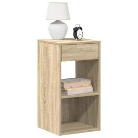Mesilla de noche con cajón roble sonoma 35x34x66,5 cm by , Nightstands - Ref: Foro24-858717, Price: 44,15 €, Discount: %