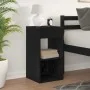 Mesilla de noche con cajón roble negro 35x34x66,5 cm von , Nachttische - Ref: Foro24-858715, Preis: 44,36 €, Rabatt: %