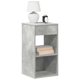 Mesillas de noche con cajón 2 uds gris hormigón 35x34x66,5 cm by , Nightstands - Ref: Foro24-858720, Price: 71,32 €, Discount: %