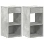 Mesillas de noche con cajón 2 uds gris hormigón 35x34x66,5 cm von , Nachttische - Ref: Foro24-858720, Preis: 71,32 €, Rabatt: %