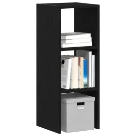 Librería apilable madera contrachapada roble negro 30x30x80 cm by , Lockers and storage cabinets - Ref: Foro24-858805, Price:...
