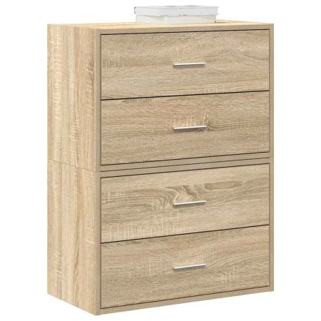 Armarios con 2 cajones 2 uds roble sonoma 60x31x40 cm by , Drawers - Ref: Foro24-858826, Price: 88,67 €, Discount: %