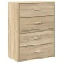 Armarios con 2 cajones 2 uds roble sonoma 60x31x40 cm by , Drawers - Ref: Foro24-858826, Price: 88,67 €, Discount: %