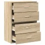 Armarios con 2 cajones 2 uds roble sonoma 60x31x40 cm by , Drawers - Ref: Foro24-858826, Price: 88,67 €, Discount: %