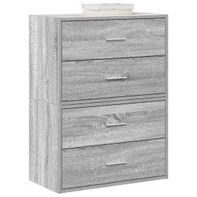 Armarios con 2 cajones 2 uds gris sonoma 60x31x40 cm by , Drawers - Ref: Foro24-858832, Price: 90,31 €, Discount: %