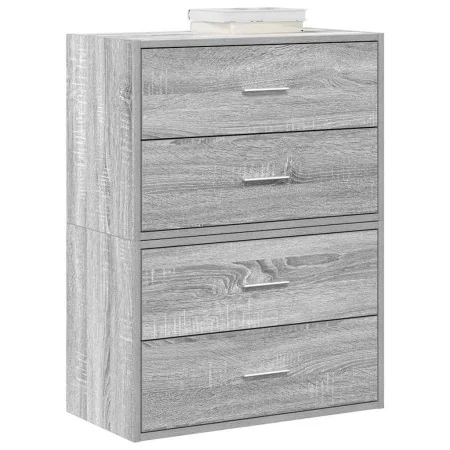 Armarios con 2 cajones 2 uds gris sonoma 60x31x40 cm de , Cajoneras - Ref: Foro24-858832, Precio: 91,16 €, Descuento: %