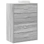 Armarios con 2 cajones 2 uds gris sonoma 60x31x40 cm de , Cajoneras - Ref: Foro24-858832, Precio: 91,16 €, Descuento: %