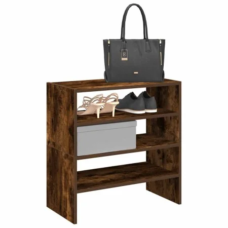 Zapateros 2 uds apilables roble ahumado 60x30x30,5 cm by , Shoe racks and shoe organizers - Ref: Foro24-858866, Price: 44,08 ...