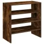 Zapateros 2 uds apilables roble ahumado 60x30x30,5 cm by , Shoe racks and shoe organizers - Ref: Foro24-858866, Price: 44,08 ...