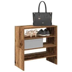 Zapateros 2 uds apilables madera vieja 60x30x30,5 cm by , Shoe racks and shoe organizers - Ref: Foro24-858872, Price: 44,08 €...