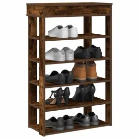 Mueble zapatero madera de ingeniería roble ahumado 60x30x98 cm by , Shoe racks and shoe organizers - Ref: Foro24-859927, Pric...