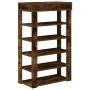 Mueble zapatero madera de ingeniería roble ahumado 60x30x98 cm von , Schuhregale und Schuhorganisatoren - Ref: Foro24-859927,...