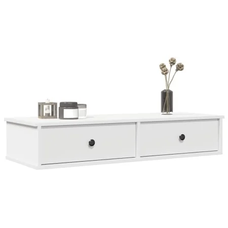 Estante de pared con cajones de madera contrachapada blanco von , Regale und Regale - Ref: Foro24-859959, Preis: 74,23 €, Rab...