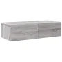 Estante de pared con cajones madera contrachapada roble ahumado by , Shelves and shelves - Ref: Foro24-859973, Price: 41,79 €...