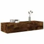 Estantería de pared cajones madera contrachapada roble ahumado de , Estantes y estanterías - Ref: Foro24-859990, Precio: 72,7...