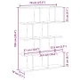 Estante cubo de pared 12 compartimentos madera ingeniería negro by , Shelves and shelves - Ref: Foro24-860014, Price: 50,72 €...